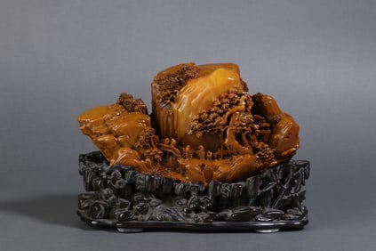 A Rare Tianhuang Stone Mountain-Shaped Ornament