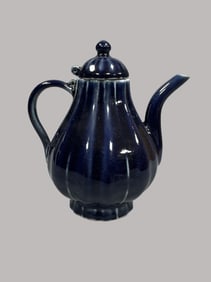 A Rare Season blue Rhombic Pumpkin Motif Bottle