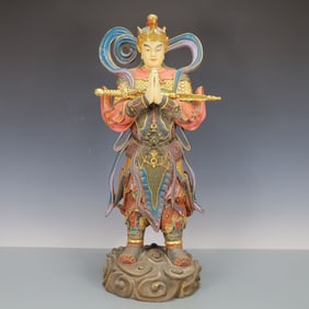 A Rare Sandalwood Guanyin Statue