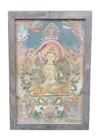 A Rare Thangka Bodhisattva Hanging Painting