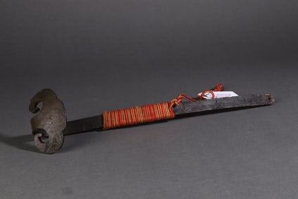 A Rare Iron Ruyi Scepter Ornament