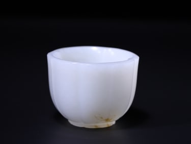 A Exquisite Hetian Jade Cup Ornament