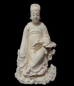 A Rare Blance-De-Chine Statue of Figure