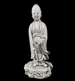 A Rare Blance-De-Chine Statue of Figure