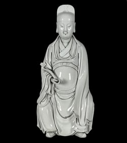 A Rare Blance-De-Chine Statue of Figure