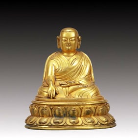 An Excellent Gilt-Bronze Figure Of Brog.Mi