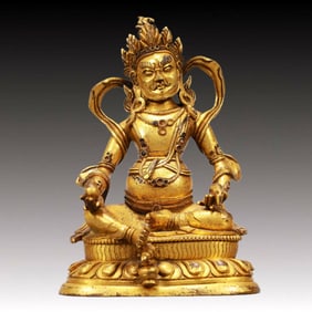 An Excellent Bronze Figure Of Mammon