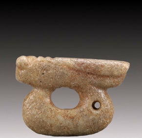 An Archaic Hongshan Culture Yellow Jade Pendant
