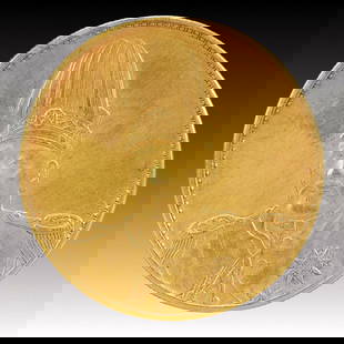 An Exquisite Gold Coin: An Exquisite Gold Coin,The Republic of China, Size:3.9cm Weight:37.5g