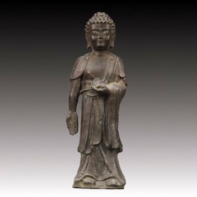 A Fabulous Bronze Figure Of Buddha Shakyamuni