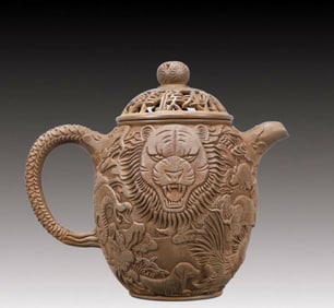 A Rare Purple Sands Animal Teapot