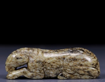 An Exquisite Green Jade Horse Ornament
