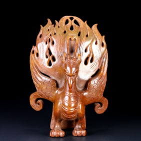 An Archaic Gaogu yu Phoenix Ornament