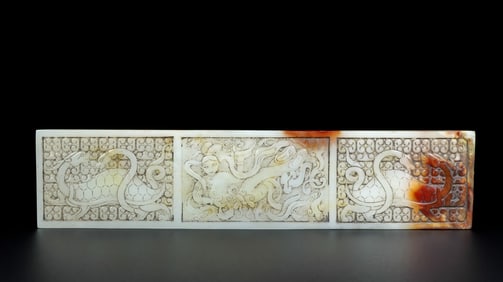 An Archaic Gaogu yu Auspicious Beast Pattern Ornament