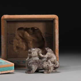 A Rare Gaogu yu Auspicious Beast Ornament