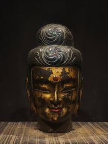 An Exquisite Limestone Buddha head