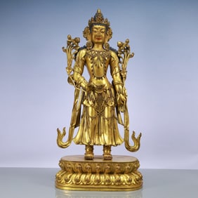 A Exquisite Gilt Bronze Buddha statue