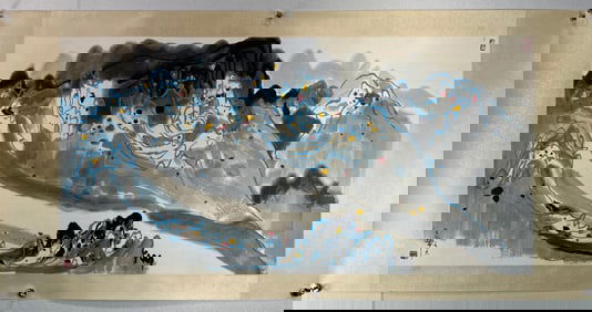 An Fabulous Chinese Ink Landscape By Paper