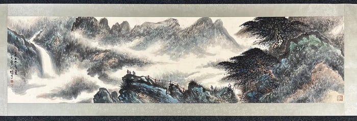 An Fabulous Chinese Ink Landscape By Paper