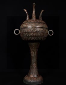 A Exquisite Bronze -With Inscription Censer