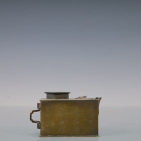 A Exquisite Coppery Landscape and Figure Pattern with poem Ewer