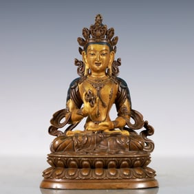 A Exquisite Gilt Bronze Statue of Bodhisattva