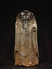 An Exquisite Limestone Figure Ornament