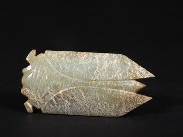 An Exquisite White Jade Cicada Ornament