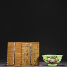 An Exquisite Enamel Flower and Fruit Pattern Bowl