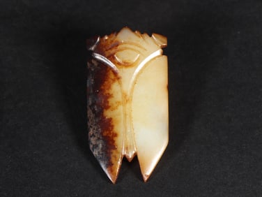 An Exquisite White Jade Cicada Ornament