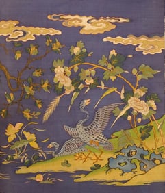 Flower and bird pattern tapestry