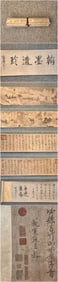 A Chinese Hand Scroll Ink Calligraphy on Paper,Fan Kuan
