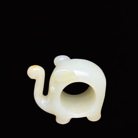 An Exquisite White Jade Ring