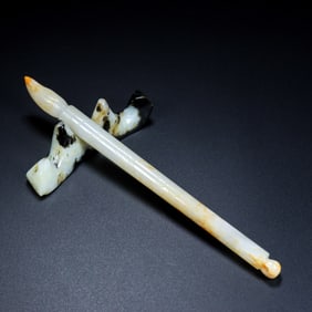 A Set of Archaic Gaogu yu Writing Brush Ornaments