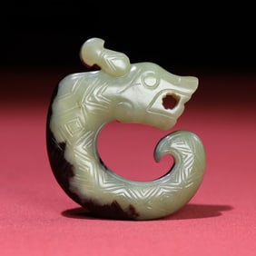 An Exquisite White Jade Pendant
