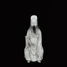 A Solemn Dehua white porcelain Statue of Figure