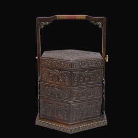 A Rare Purple Sandalwood Box