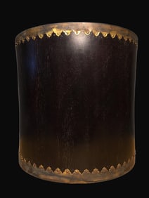 A Rare Zitanwood Bronze wrapped Brush Pot