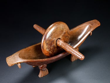 A Rare Ancient jade medicine grinder