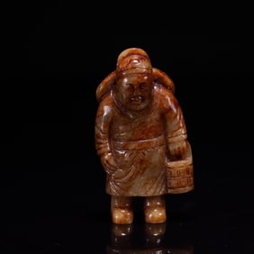 A Rare Hetian Jade Figures Ornament