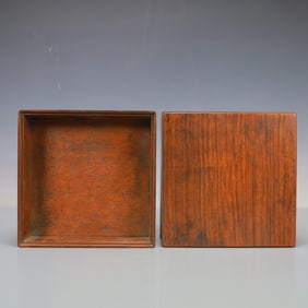 A Rare Zitan and Rosewood Matching Box Set