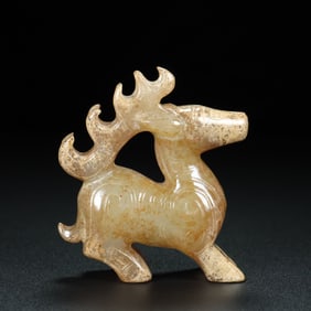 A Rare Ancient jade deer