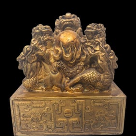 A Rare Copper Gilt Great Gold Seal