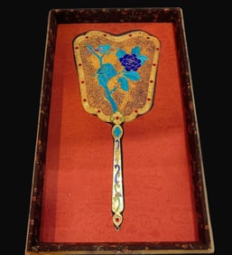 A Rare Golden Filigree Fan