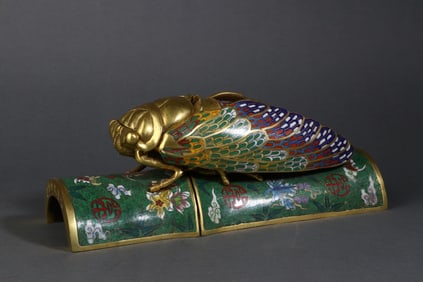 A Rare Cloisonne Enamel Paperweight Ornament