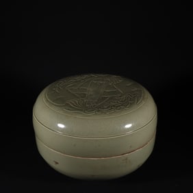 An Exquisite Celadon Phoenix Pattern Box
