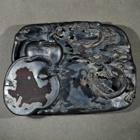 An Exquisite Dragon Pattern Inkstone