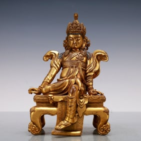 A Exquisite Gilt Bronze Statue of Bodhisattva Buddha statue