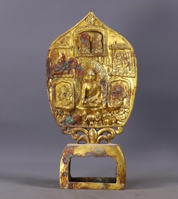 An Exquisite Gilt Bronze Buddha Statue