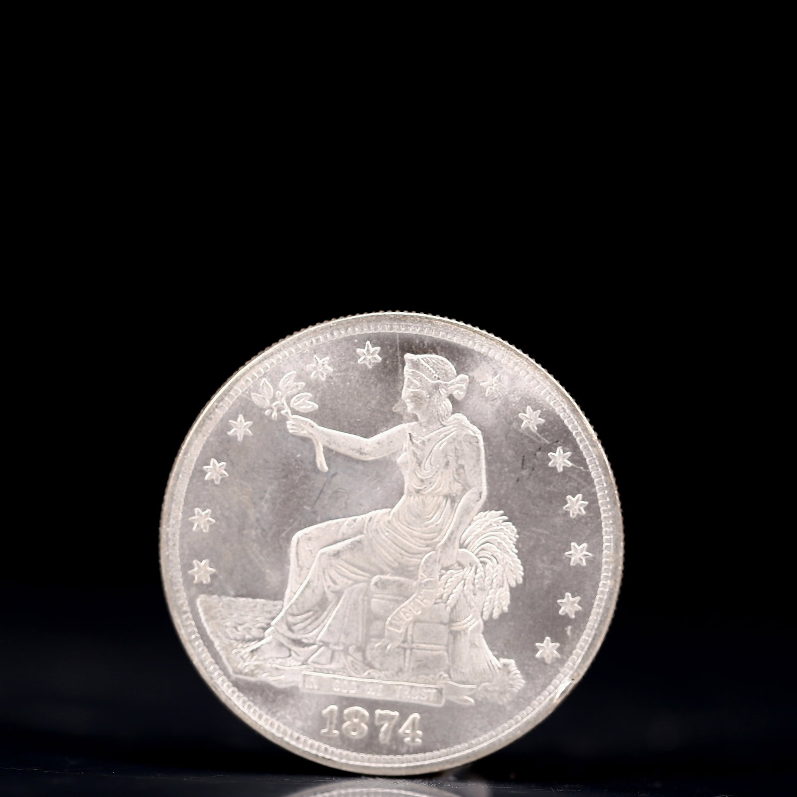 USA Trade Dollar 1874 Coin (1 of 2)